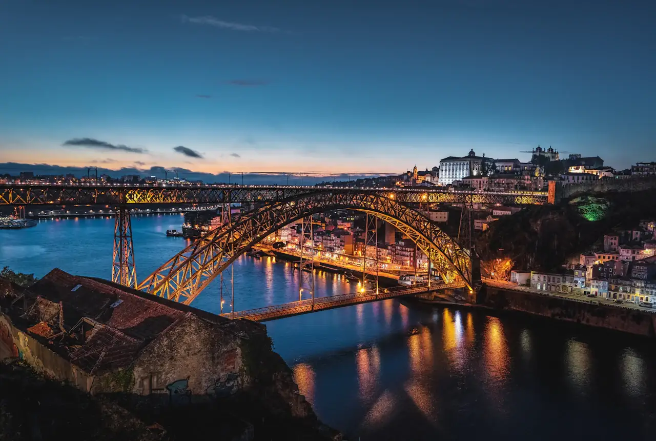 Pont Dom-Luís I sur le Douro à Porto, Portugal